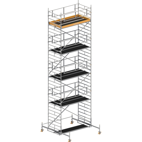 Layher Rollgerüst Uni Breit P2 Safety Plus mit Doppelgeländer 10,38m AH-Beschreibung lesen