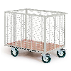 Protaurus Drahtkastenwagen vergittert R600 komplett geschlossen 1050x700mm Elastik