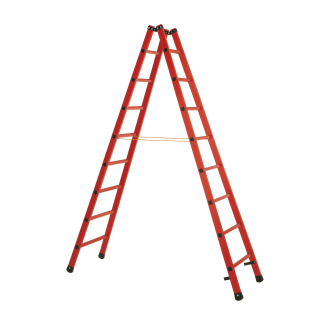Iller GFK Vollkunststoff Stehleiter 2x4 Sprossen-Beschreibung lesen