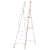 Plattformleiter mit langem Handlauf und 8 Stufen