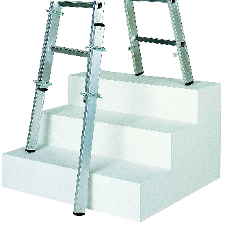 Iller Verlängerungsschenkel für Aluminium Leitern für Holmgröße 60mm Länge 1,50m 2 Stück-Beschreibung lesen
