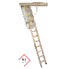 Minka Bodentreppe Complete aus Fichte mit U-Wert 1,1 W/m2K 220-280cm Raumhöhe 120x54cm Deckenöffnung