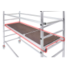 Hymer Einzelteil Gerüst Bühne mit Durchstiegsklappe 2,95x0,65m 21,2kg
