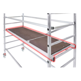 Hymer Einzelteil Gerüst Bühne mit Durchstiegsklappe 2,95x0,65m 21,2kg-Beschreibung lesen