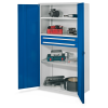Schwerlastschrank ohne Mitteltrennwand 1950x1000x600mm mit Vollblechtüren