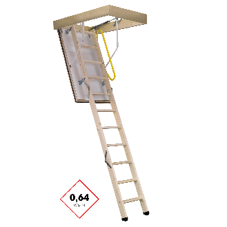 Minka Bodentreppe Polar 60 mit U-Wert 0,64 W/m2K bis 280cm Raumhöhe 140x70cm Deckenöffnung-Beschreibung lesen