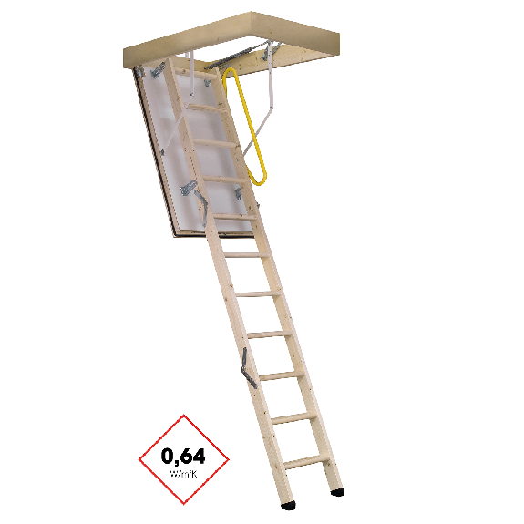 Minka Bodentreppe Polar 60 mit U-Wert 0,64 W/m2K bis 280cm Raumhöhe 140x70cm Deckenöffnung-Beschreibung lesen