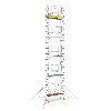 Iller Klappgerüste mit Sicherheitsaufbau 0,75x1,80m | 10,45 m AH