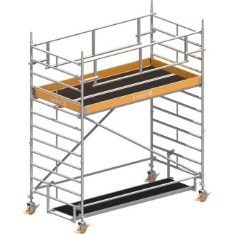 Layher Rollgerüst Uni Breit P2 Safety Plus mit Doppelgeländer 4,20m AH-Beschreibung lesen