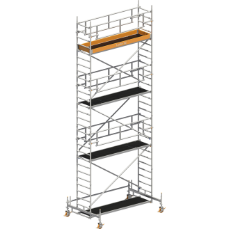 Layher Rollgerüst Uni Standard P2 Safety Plus mit Doppelgeländer 8,35m AH-Beschreibung lesen