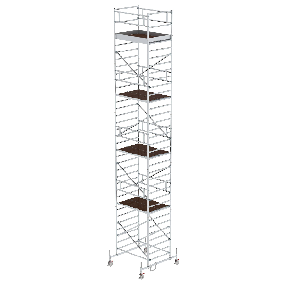 MUNK Rollgerüst mit Doppelplattform 1,35x1,80m Plattform, 11,35m AH-Beschreibung lesen