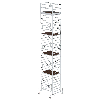 MUNK Rollgerüst mit Doppelplattform 1,35x1,80m Plattform, 11,35m AH