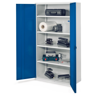 Schwerlastschrank ohne Mitteltrennwand 1950x1000x600mm mit Vollblechtüren-Beschreibung lesen
