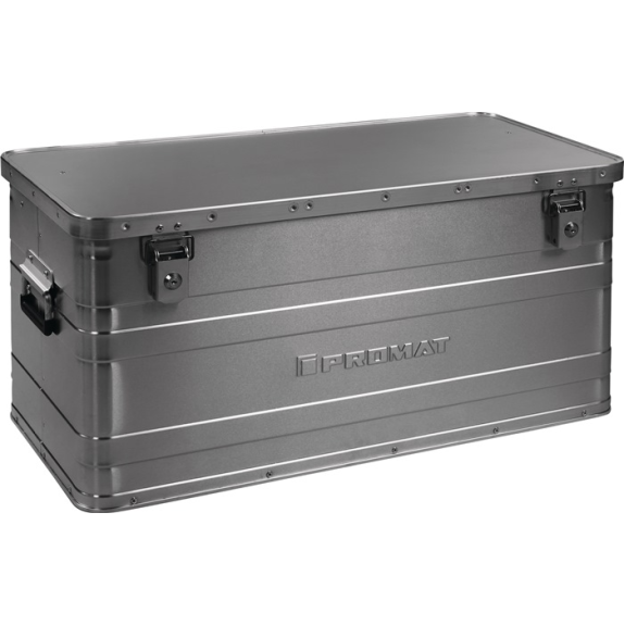 Aluminiumbox L780xB380xH380mm 90 l mit Klappverschluss und Zylinderschl Aluminiumbox L780xB380xH380mm 90 l mit Klappverschluss und Zylinderschl-Beschreibung lesen