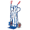 Rollcart Sackkarre -964- mit Rückwand aus Flachstahl 1250mm hoch Schaufelbreite 400mm Luftbereifung