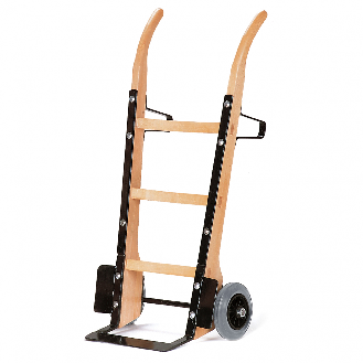 Rollcart Holzsackkarre -121- aus Buchenholz Luft 370x140mm Stahlblechschaufel mit Beschlag über Gesamthöhe-Beschreibung lesen