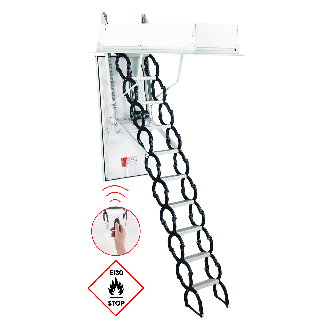 Minka Bodentreppe Type 18 Univers brandhemmend 120x60cm mit U-Wert 1,3 W/m2K bis 290cm Raumhöhe-Beschreibung lesen