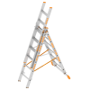 Layher TOPIC 1041 Allzweckleiter mit rutschhemmenden R12 3x6 Stufen