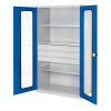 Großvolumenschrank mit Sichtfenstertüren 1950x1130x590mm