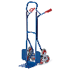 Rollcart Stahlrohr-Treppenkarre, mit dreiarmigen Radsternen, Schaufelbreite 300mm