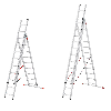 Hailo HobbyStep combi Mehrzweckleiter 3x9 Sprossen