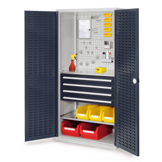 Kappes RasterPlan Schubladenschränke 1950x1000x600mm Schlitzplattentüren Modell 23 anthrazitgrau-Beschreibung lesen