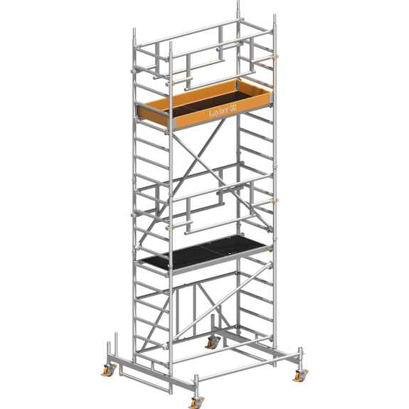 Layher Rollgerüst ZIFA P2 Safety Plus mit Doppelgeländer 5,76 AH-Beschreibung lesen