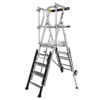 Altrex RolGuard Teleskop Plattformleiter 5/7 Stufen-Beschreibung lesen