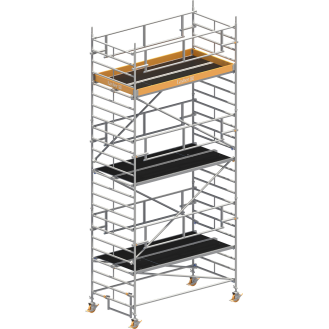 Layher Rollgerüst Uni Breit P2 Safety Plus mit Doppelgeländer 7,20m AH-Beschreibung lesen