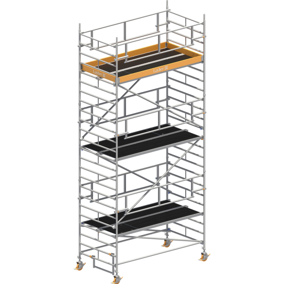 Layher Rollgerüst Uni Breit P2 Safety Plus mit Doppelgeländer 7,20m AH-Beschreibung lesen