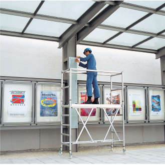 Iller Professional Klappgerüst mit Ausbaueinheit 0,75x1,80 m | 3,50m AH-Beschreibung lesen