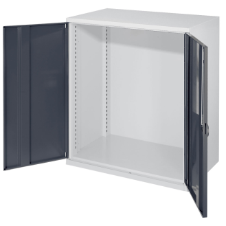 Kappes Schwerlast-Beistellschränke ohne Mitteltrennwand 1110x1000x600mm Modell 60 Vollblechtüren anthrazitgrau-Beschreibung lesen