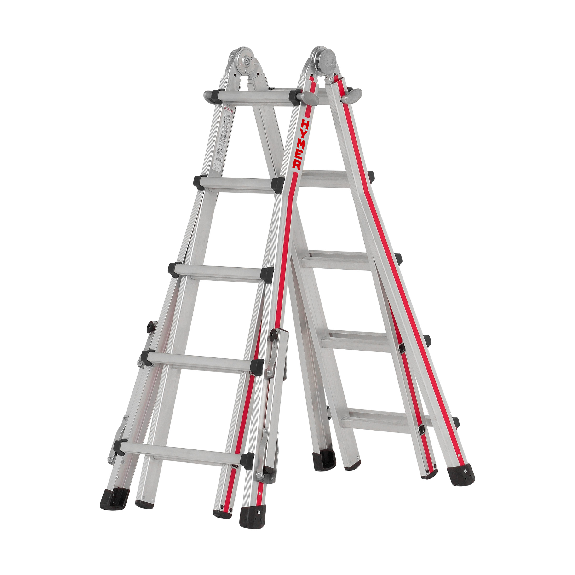 Teleskopleiter 4x5 Sprossen-Beschreibung lesen