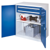 Kappes Schwerlast-Beistellschränke ohne Mitteltrennwand 1110x1000x600mm Modell 61 Doppelwandtüren enzianblau