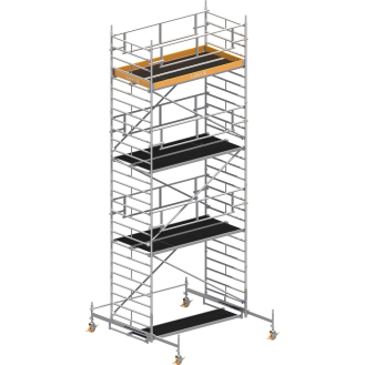 Layher Rollgerüst Uni Breit P2 Safety Plus mit Doppelgeländer 8,38m AH-Beschreibung lesen