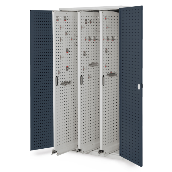 Vertikalschrank mit Lochplattentüren 1950x1000x600mm-Beschreibung lesen