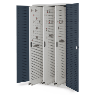 Vertikalschrank mit Lochplattentüren 1950x1000x600mm-Beschreibung lesen
