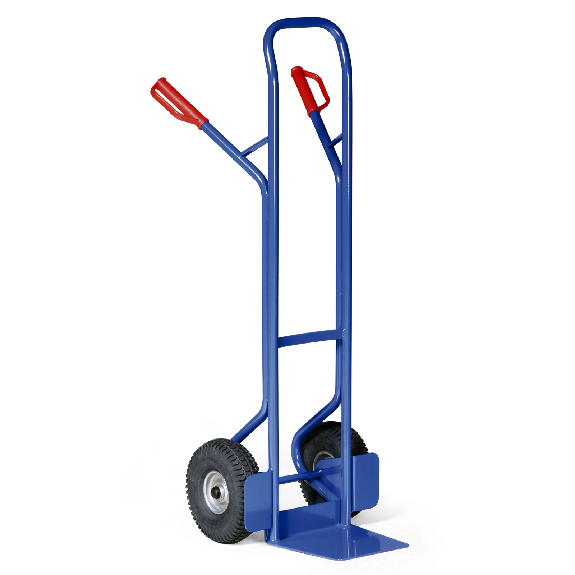 Protaurus Stahlrohr Sackkarre 350kg Traglast Kugellager Luft 250x60mm-Beschreibung lesen