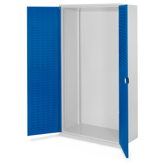 Kappes Schwerlastschränke ohne Mitteltrennwand 1950x1000x600mm Modell 40 Schlitzplattentüren enzianblau-Beschreibung lesen