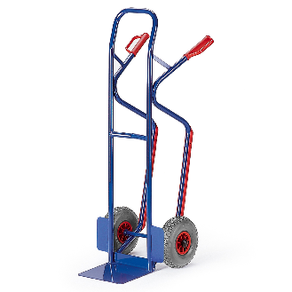 Rollcart Stapelkarre mit Treppenrutschkufen aus Stahlrohr 260x85mm Luft GS mit Treppenrutschkufen-Beschreibung lesen