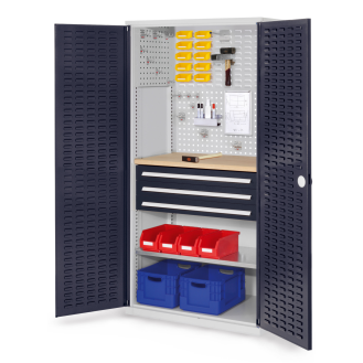 Kappes RasterPlan Schubladenschränke 1950x1000x600mm Schlitzplattentüren Modell 25 anthrazitgrau-Beschreibung lesen