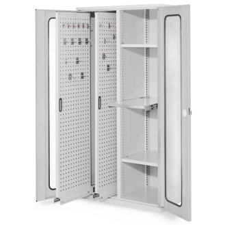 Vertikalschrank 1950x1000x600mm mit Sichtfenstertüren-Beschreibung lesen
