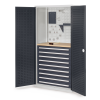 Schubladenschrank mit Lochplattentüren 1950x1000x600mm