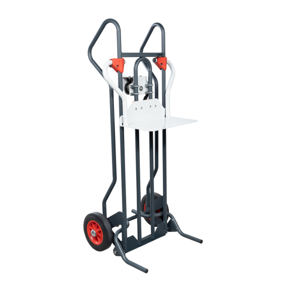 Sackkarre höhenverstellbar, Tragkraft 150 kg, 250 mm Gummireifen-Beschreibung lesen