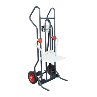 FIMM höhenverstellbare Sackkarre Tragkraft 150 kg mit 250mm Gumm Reifen-Beschreibung lesen