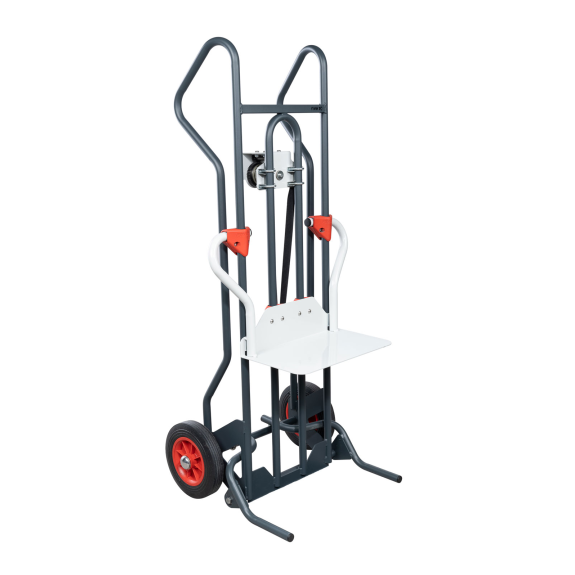 Sackkarre höhenverstellbar, Tragkraft 150 kg, 250 mm Gummireifen-Beschreibung lesen