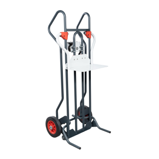 FIMM höhenverstellbare Sackkarre Tragkraft 150 kg mit 250mm Gumm Reifen-Beschreibung lesen