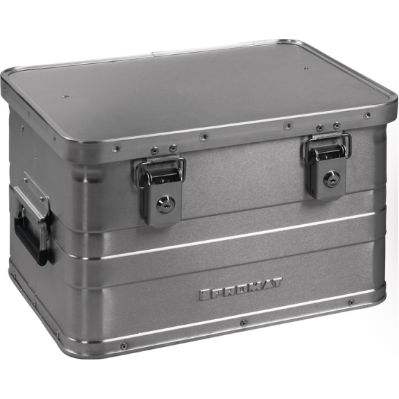 Aluminiumbox  L430xB330xH275mm 29 l mit Klappverschluss und Zylinderschl-Beschreibung lesen