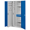 Kappes RasterPlan Vertikalschränke 1950x1000x600mm Modell 82 Lochplattentüren enzianblau