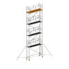Layher Rollgerüst Uni Standard P2 Safety Plus mit Doppelgeländer und Gerüststützen 10,20m AH